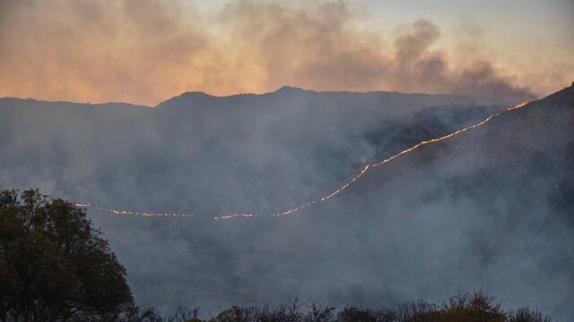 Incendios en las sierras de Córdoba. (Imagen Ilustrativa)