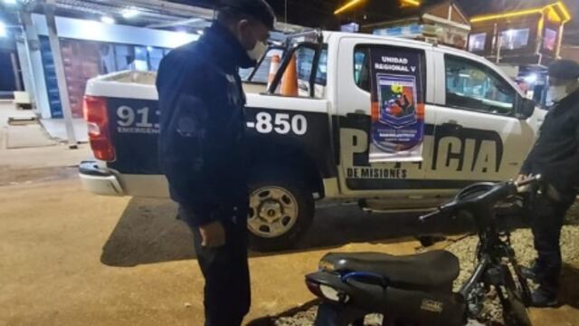 Recuperan motocicleta robada en Puerto Iguazú.