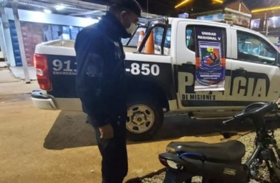 Recuperan motocicleta robada en Puerto Iguazú