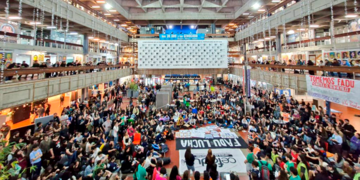 Conflicto universitario. Una de las tomas en la UBA. Foto: X