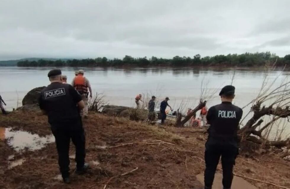 Continúa la búsqueda del joven que desapareció en las aguas del río Uruguay en San Javier