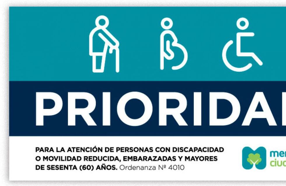 Establecimientos públicos y privados de la Ciudad deberán exhibir un cartel de prioridad de atención