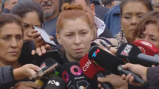 Daniela, la hija del colectivero asesinado, habló con la prensa.