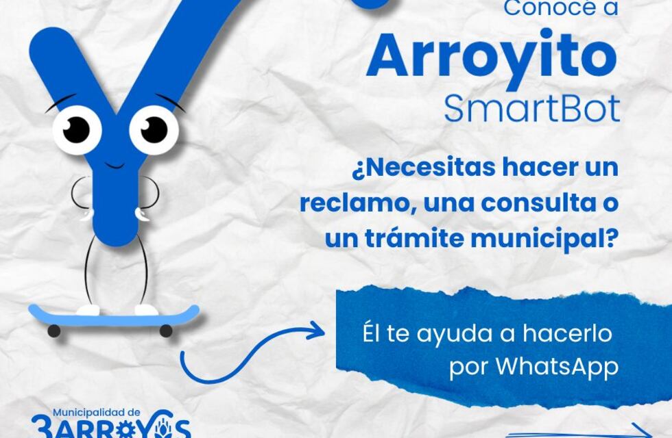 Llega Arroyito, la inteligencia artificial de whatsapp de la Municipalidad de Tres Arroyos