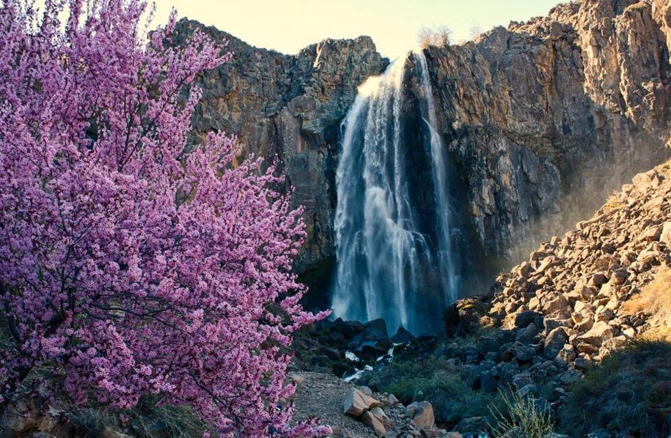 Aseguran que vieron la figura de Cristo en una cascada de Neuquén