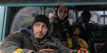 El Eternauta. (L to R) César Troncoso, Ricardo Darín in El Eternauta. Cr. Marcos Ludevid / Netflix ©2024