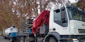 Se concretó la instalación del nuevo equipo que cuenta con una campacidad de 6.000 litros de oxígeno líquido para uso medicinal.