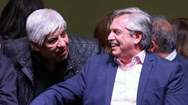 Sintonía. Hugo Moyano y Alberto Fernández. (Prensa Frente de Todos)