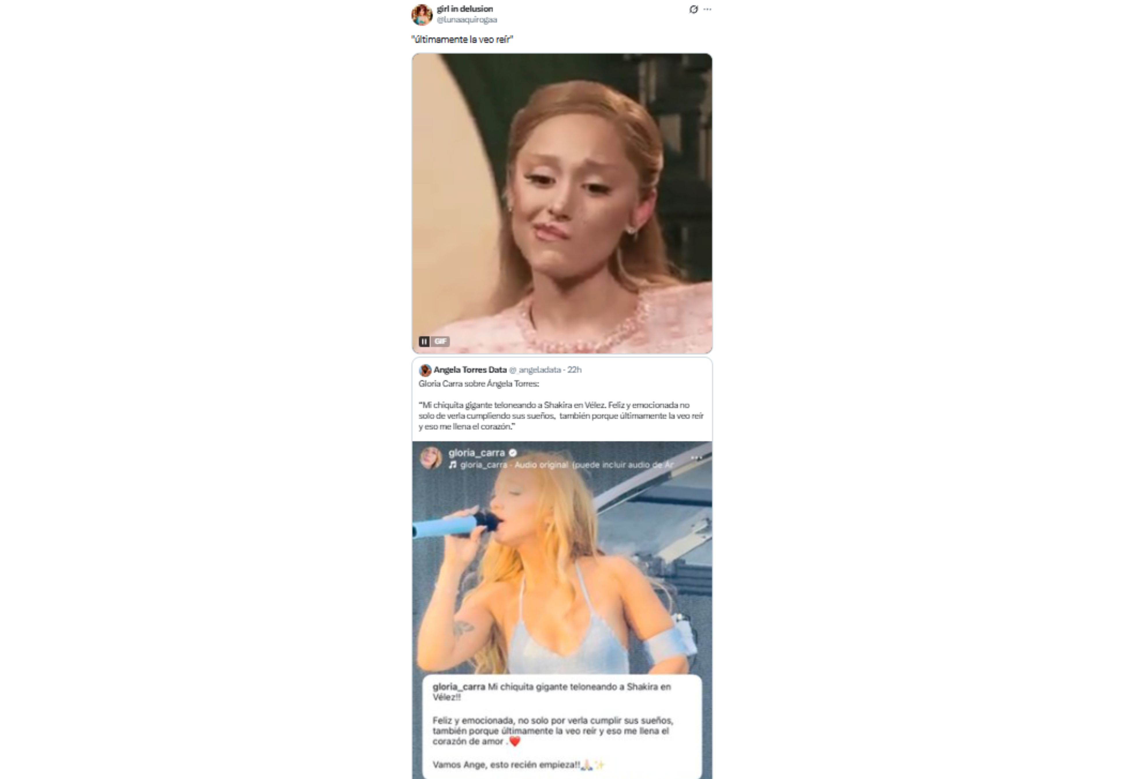 La emoción de los fans.