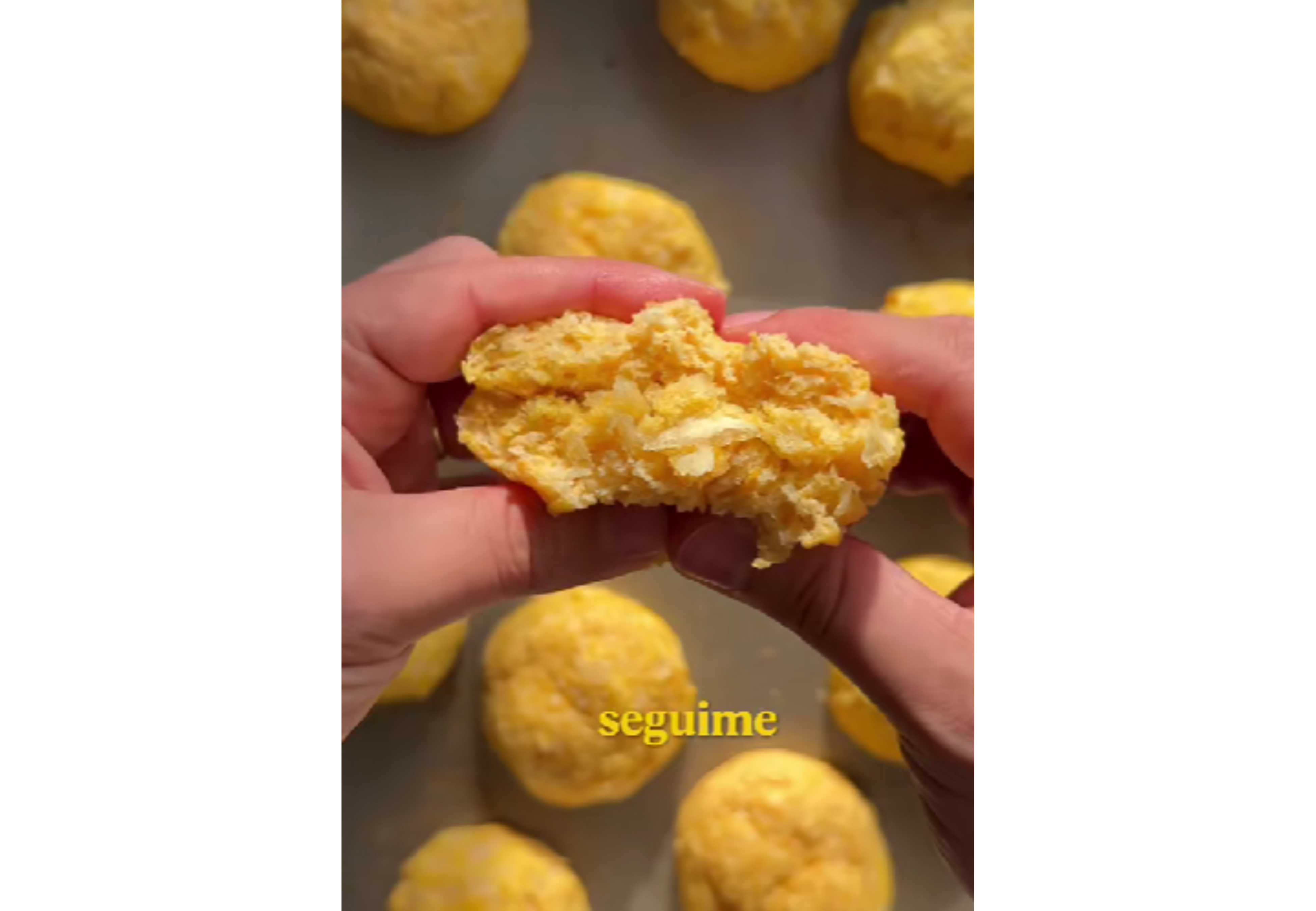 Así queda el chipa de calabaza.