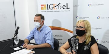 Diego Peiretti y Mariana Andereggen
