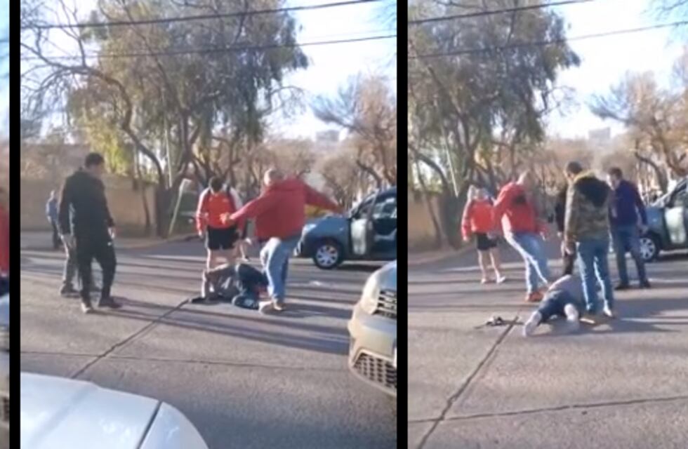 Tremenda paliza: fue ajusticiado por robar una bicicleta en pleno centro de Mendoza