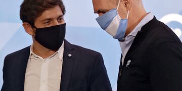 Axel Kiciloff y Horacio Rodríguez Larreta (Foto: Télam)
