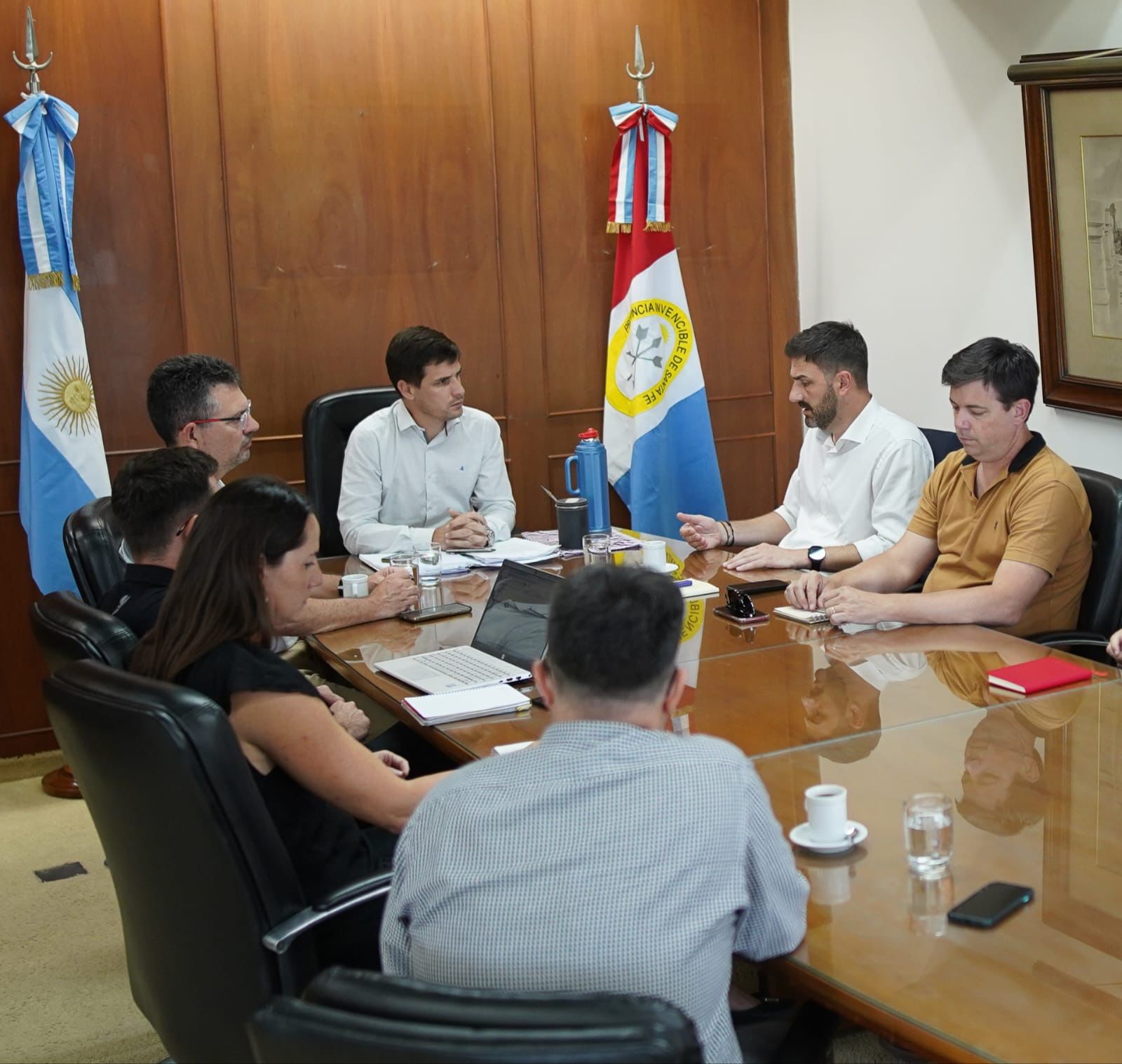 Leonardo Viotti recibió a Enrique Estevez, ministro de medio ambiente provincial