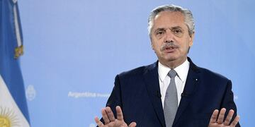 Alberto Fernández se refirió a la falta de apoyo que recibió por parte de una fracción del FdT con respecto al acuerdo con el FMI. Foto: Los Andes.