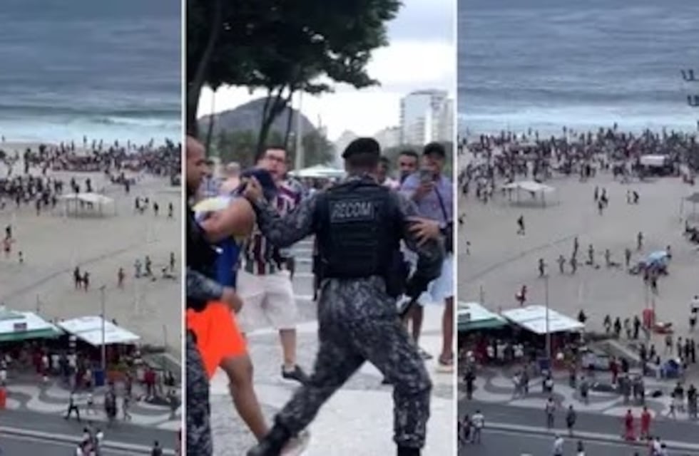 Videos: así emboscaron los hinchas de Fluminense a los de Boca que se encontraban en las playas de Brasil
