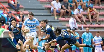 Le robaron la medalla de bronce de Tokio 2020 a Felipe del Mestre, jugador de Los Pumas 7s. (Prensa UAR)