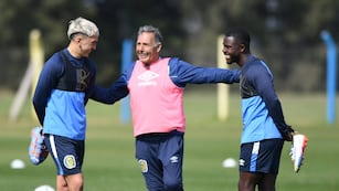 El exdelantero de Aldosivi y Dannovy Quiñones empezaron a entrenar días atrás.