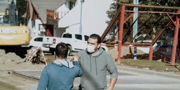 El intendente Walter Vuoto recorrió la Obra de calle Cabo Grannanielo