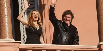 Fátima Flórez y Javier Milei.