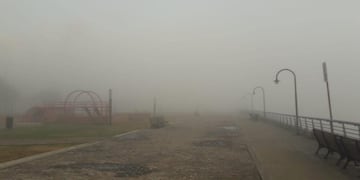 La visibilidad se redujo por completo en la antesala del invierno.