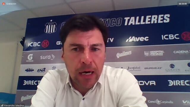"No me voy conforme, fue un flojo partido", se sinceró el DT de Talleres.