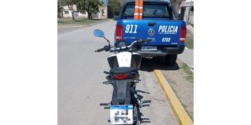 La moto que había sido robada