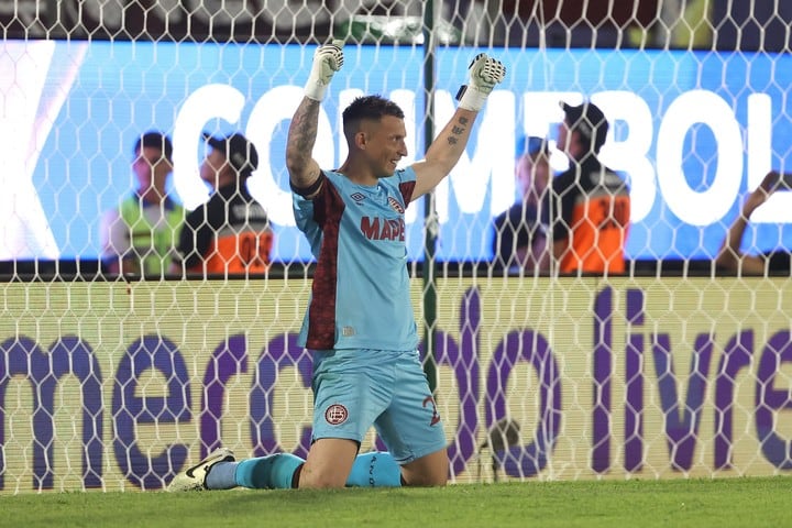 Copa Sudamericana. Los festejos del Lanús campeón. (Clarín)
