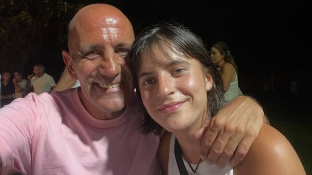 Joaquín del Carril junto a su hija, Lola