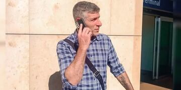 Sorpresa en Puerto Iguazú: arribó Martín Palermo para disfrutar de las Cataratas.