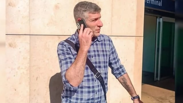 Sorpresa en Puerto Iguazú: arribó Martín Palermo para disfrutar de las Cataratas.