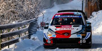 Sebastien Ogier, ganador con Toyota en el Rally de Montecarlo 2021.