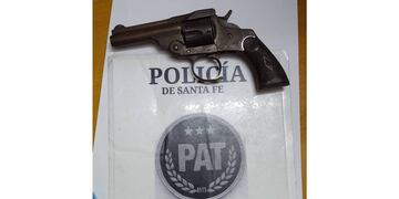 El revolver secuestrado