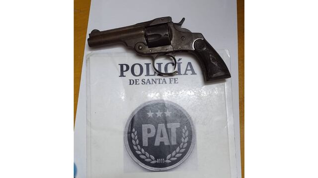 El revolver secuestrado