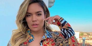 La colombiana sorprendió con un conjunto de lycra negro