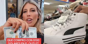 Mostró todo lo que consiguió con 100 dólares.