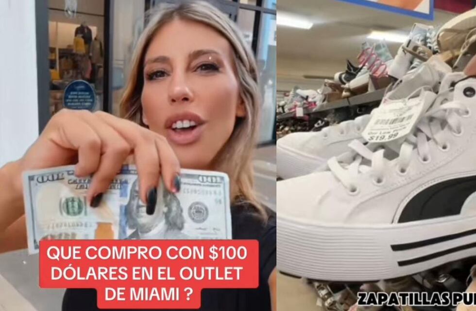 Es argentina, fue al outlet más famoso de Miami y mostró lo que puede comprar con 100 dólares