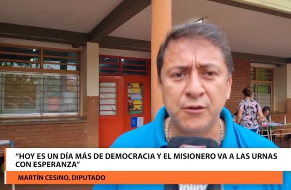Elecciones 2023: Martín Cesino, diputado por el Frente Renovador, sufragó en Posadas