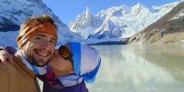 Una historia de amor con altura: Fiorella declaró su amor a Lorenzo al pie del Aconcagua.
