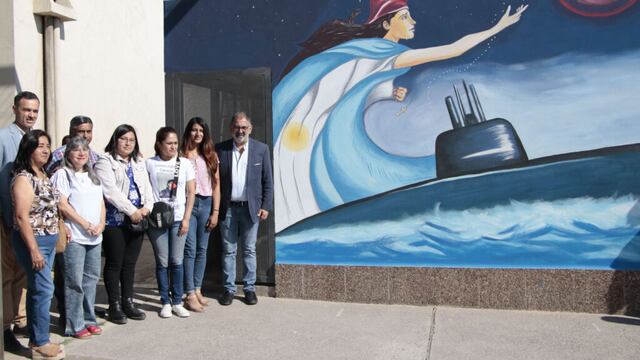 Un artístico mural en homenaje a los tripulantes del ARA San Juan fue descubierto en el barrio Alto Comedero de San Salvador de Jujuy.