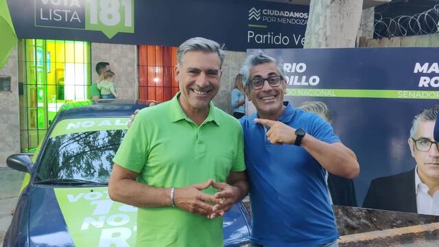 Mario Vadillo y Marcelo Romano llegaron al búnker del Partido Verde.