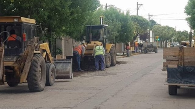 Terminaron las elecciones pero en Pujato continúan las obras (Facebook Daniel Quacquarini)