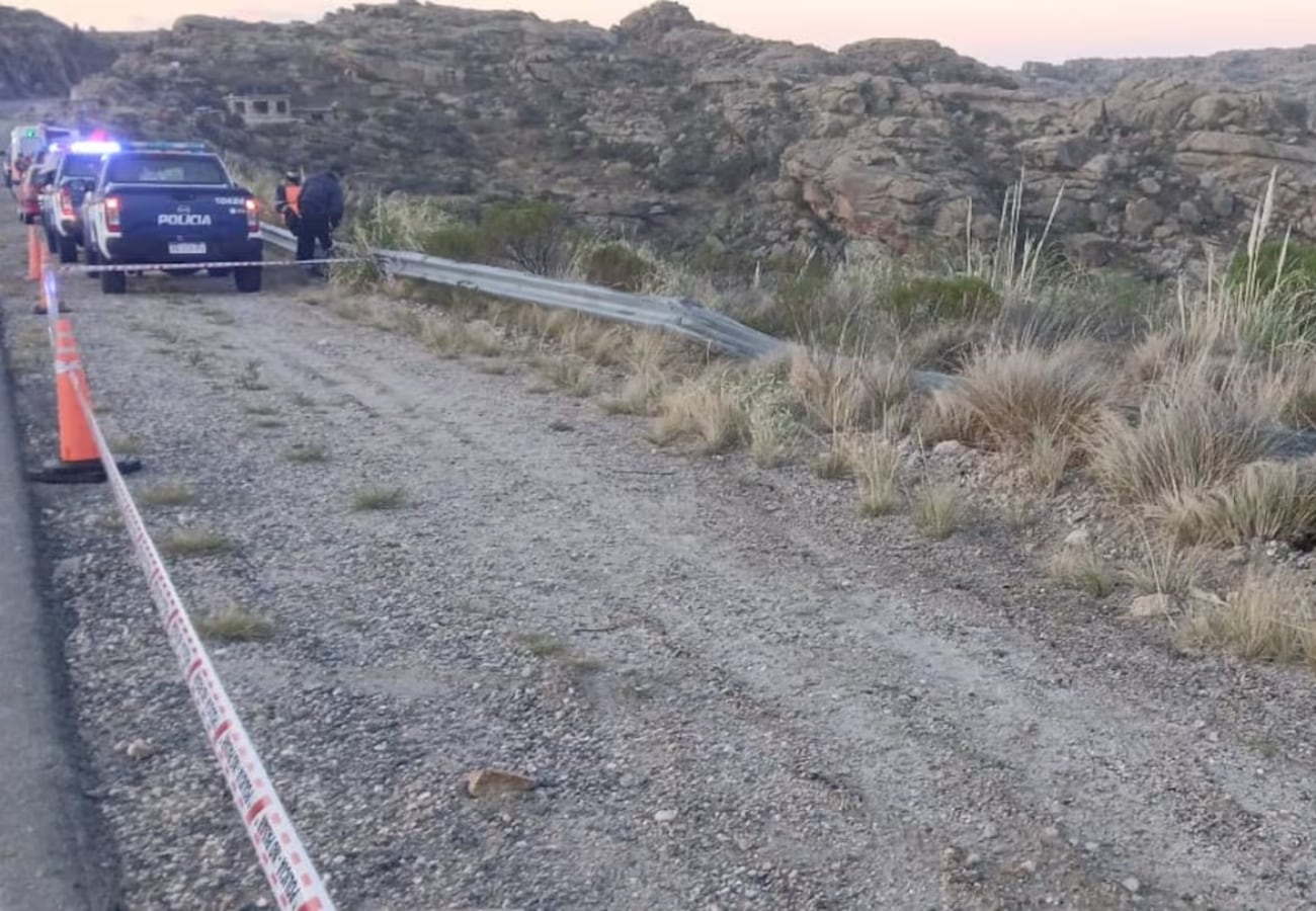 La zona del hecho en las Altas Cumbres.