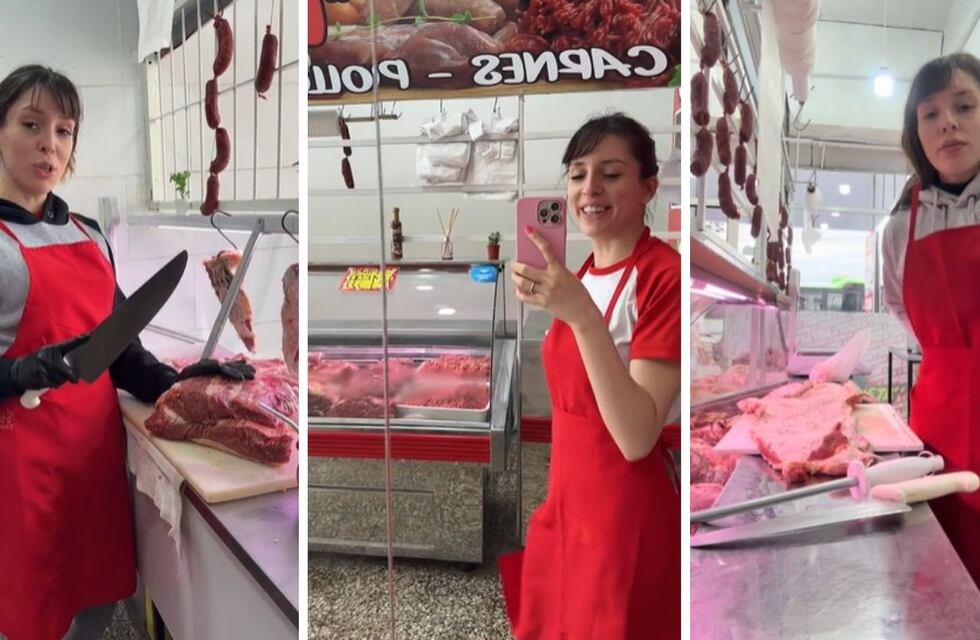 Tiene 22 años, perdió a su papá hace unos meses y es dueña de dos carnicerías