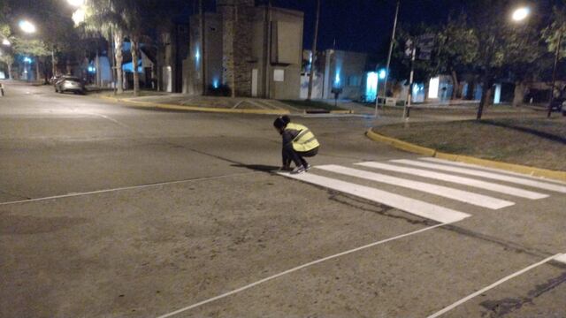 Pintado de sendas peatonales