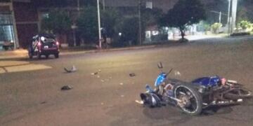 Accidente vial en Posadas dejó un saldo de dos heridos.