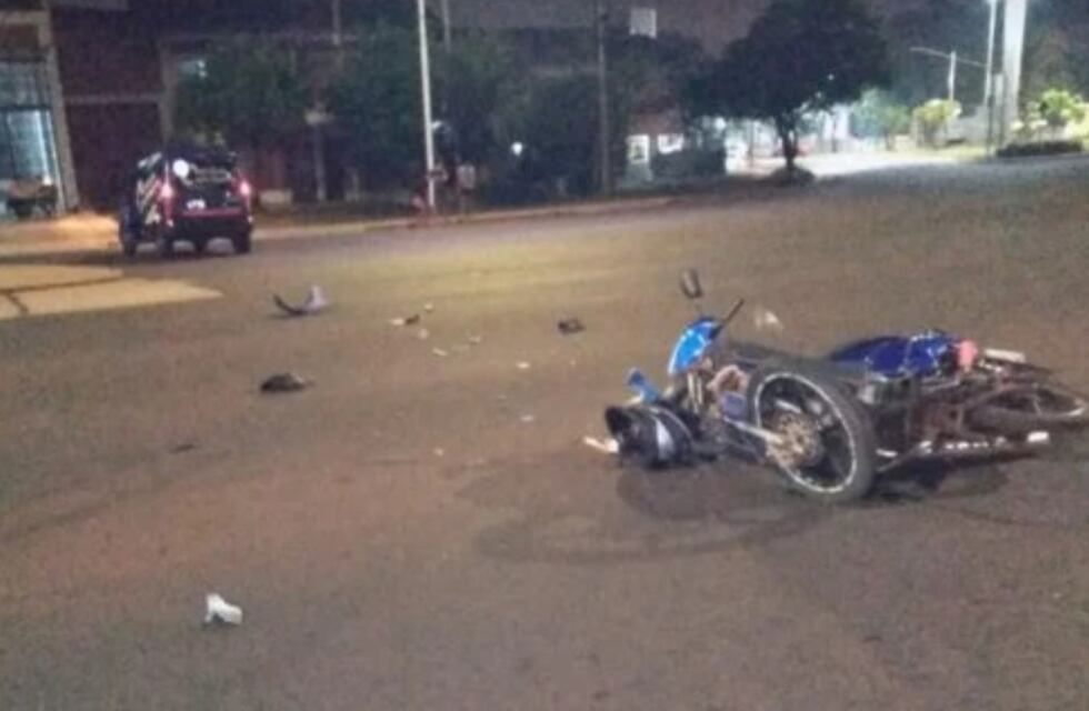 Accidente vial en Posadas dejó un saldo de dos heridos