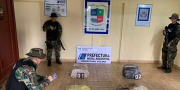 Millonario cargamento de marihuana fue hallado en Colonia Polana.