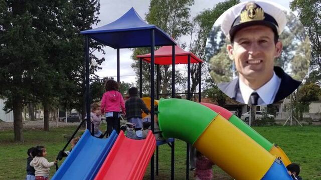 Obras en el panteón naval y jardín maternal de la Base Naval Puerto Belgrano