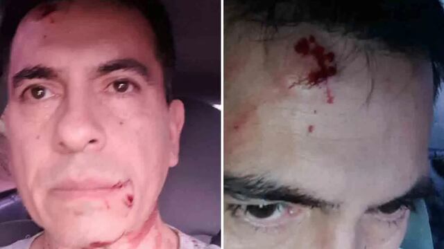 Agredieron al locutor Daniel Laurín.